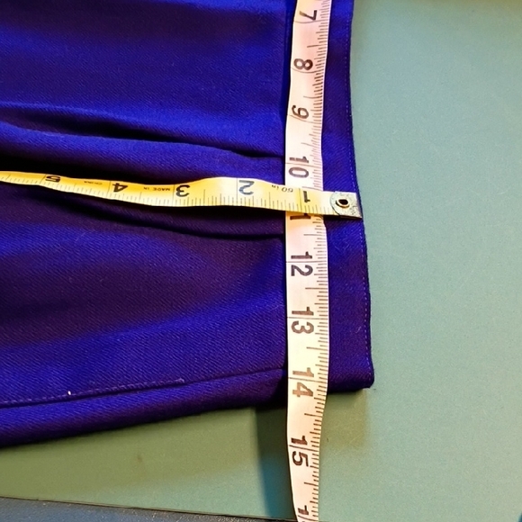 Chic Royal Blue Women's 10P Wool Suit - Picture 10 of 13